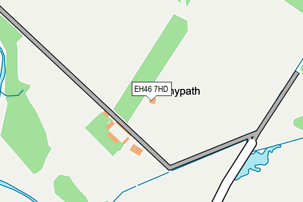 EH46 7HD map - OS OpenMap – Local (Ordnance Survey) EH46 7HD map - OS OpenMap – Local (Ordnance Survey)