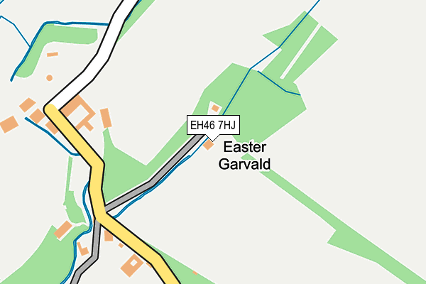 EH46 7HJ map - OS OpenMap – Local (Ordnance Survey) EH46 7HJ map - OS OpenMap – Local (Ordnance Survey)