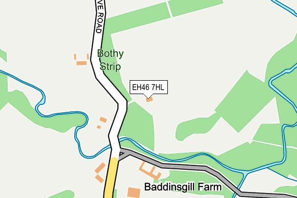 EH46 7HL map - OS OpenMap – Local (Ordnance Survey)