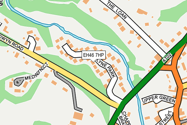 EH46 7HP map - OS OpenMap – Local (Ordnance Survey) EH46 7HP map - OS OpenMap – Local (Ordnance Survey)