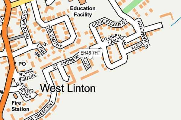 EH46 7HT map - OS OpenMap – Local (Ordnance Survey) EH46 7HT map - OS OpenMap – Local (Ordnance Survey)