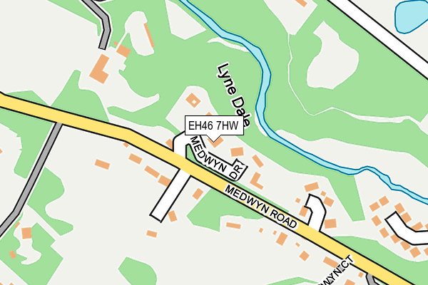 EH46 7HW map - OS OpenMap – Local (Ordnance Survey) EH46 7HW map - OS OpenMap – Local (Ordnance Survey)