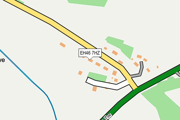 EH46 7HZ map - OS OpenMap – Local (Ordnance Survey) EH46 7HZ map - OS OpenMap – Local (Ordnance Survey)