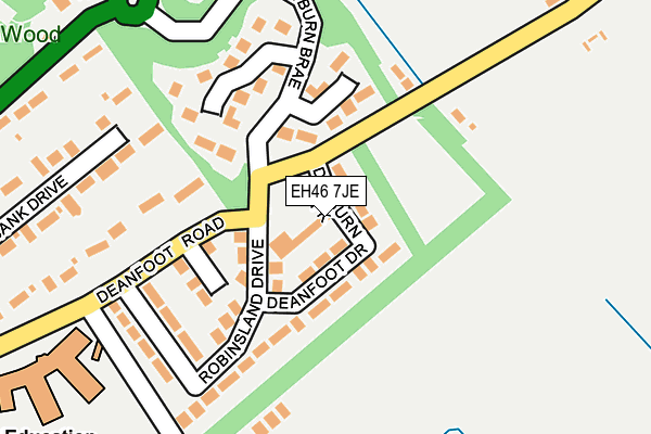 EH46 7JE map - OS OpenMap – Local (Ordnance Survey) EH46 7JE map - OS OpenMap – Local (Ordnance Survey)