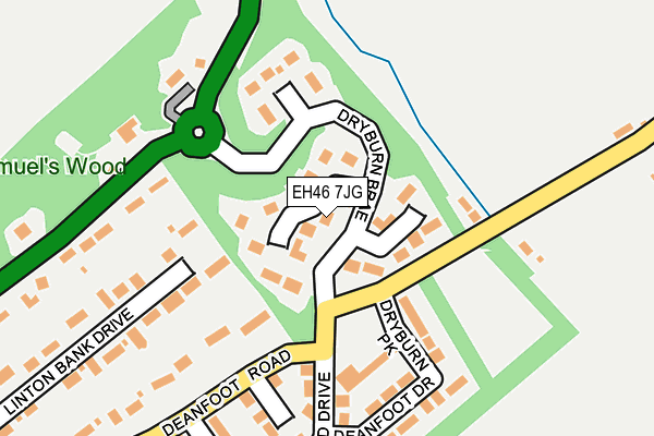 EH46 7JG map - OS OpenMap – Local (Ordnance Survey) EH46 7JG map - OS OpenMap – Local (Ordnance Survey)