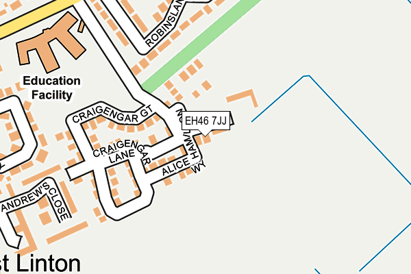 EH46 7JJ map - OS OpenMap – Local (Ordnance Survey)