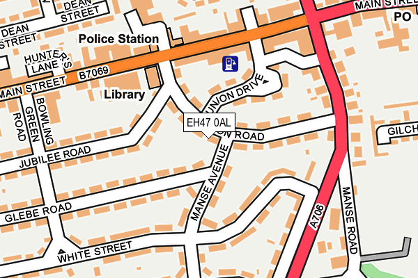EH47 0AL map - OS OpenMap – Local (Ordnance Survey) EH47 0AL map - OS OpenMap – Local (Ordnance Survey)
