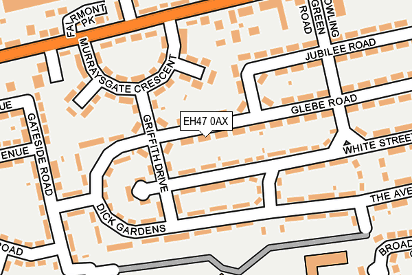 EH47 0AX map - OS OpenMap – Local (Ordnance Survey) EH47 0AX map - OS OpenMap – Local (Ordnance Survey)