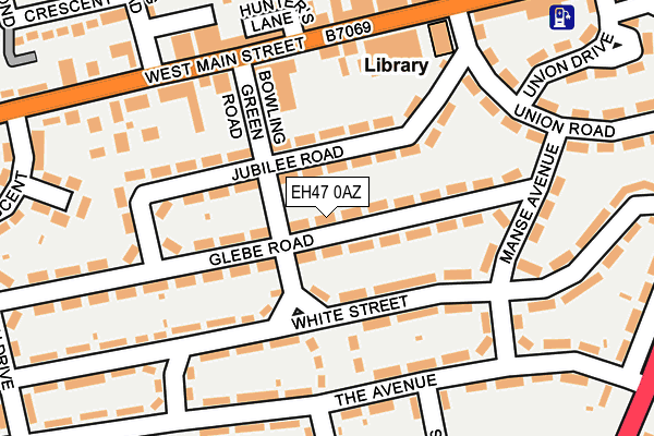 EH47 0AZ map - OS OpenMap – Local (Ordnance Survey) EH47 0AZ map - OS OpenMap – Local (Ordnance Survey)