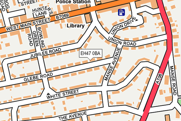 EH47 0BA map - OS OpenMap – Local (Ordnance Survey) EH47 0BA map - OS OpenMap – Local (Ordnance Survey)