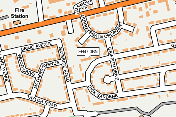 EH47 0BN map - OS OpenMap – Local (Ordnance Survey) EH47 0BN map - OS OpenMap – Local (Ordnance Survey)