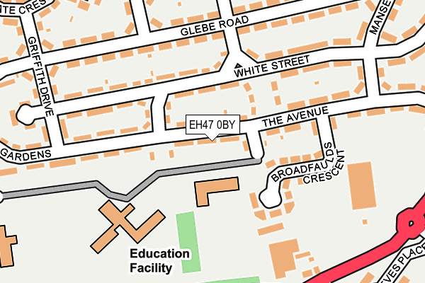 EH47 0BY map - OS OpenMap – Local (Ordnance Survey) EH47 0BY map - OS OpenMap – Local (Ordnance Survey)