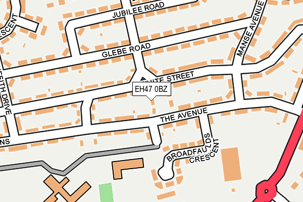 EH47 0BZ map - OS OpenMap – Local (Ordnance Survey) EH47 0BZ map - OS OpenMap – Local (Ordnance Survey)