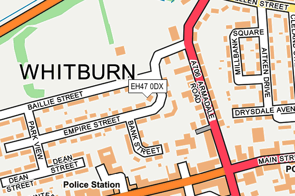 EH47 0DX map - OS OpenMap – Local (Ordnance Survey) EH47 0DX map - OS OpenMap – Local (Ordnance Survey)