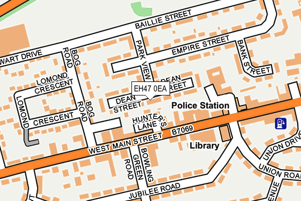 EH47 0EA map - OS OpenMap – Local (Ordnance Survey) EH47 0EA map - OS OpenMap – Local (Ordnance Survey)