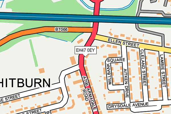 EH47 0EY map - OS OpenMap – Local (Ordnance Survey) EH47 0EY map - OS OpenMap – Local (Ordnance Survey)