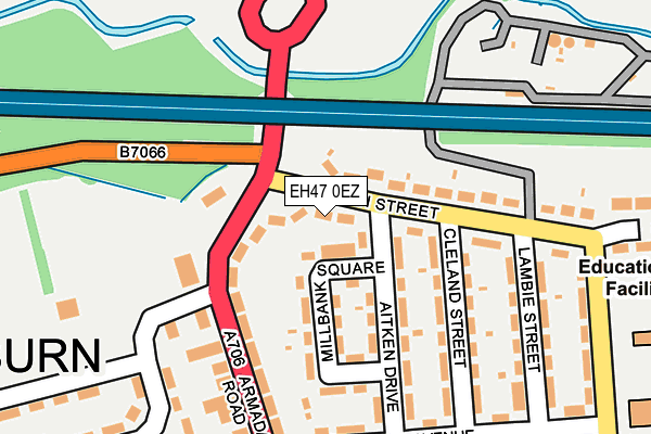 EH47 0EZ map - OS OpenMap – Local (Ordnance Survey)