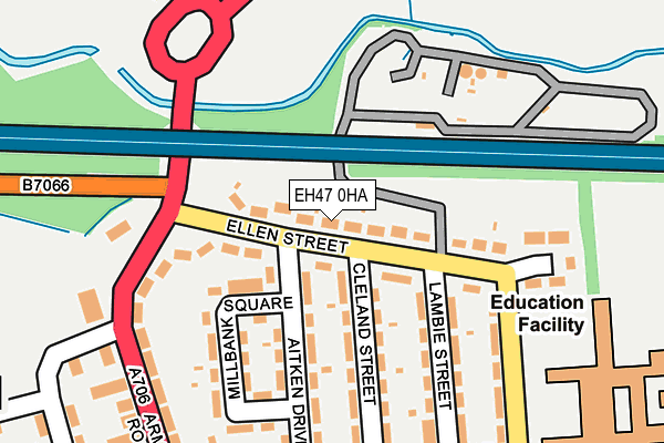 EH47 0HA map - OS OpenMap – Local (Ordnance Survey) EH47 0HA map - OS OpenMap – Local (Ordnance Survey)
