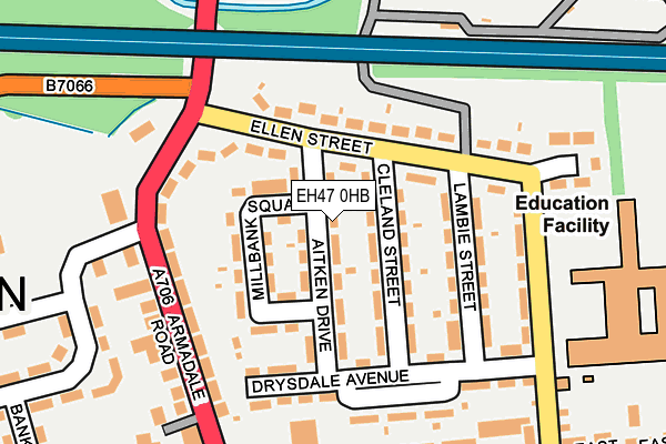 EH47 0HB map - OS OpenMap – Local (Ordnance Survey) EH47 0HB map - OS OpenMap – Local (Ordnance Survey)