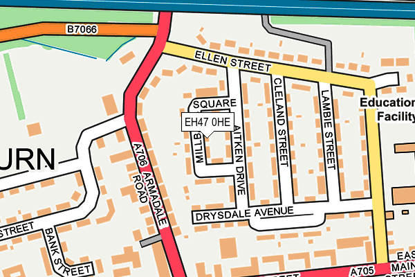 EH47 0HE map - OS OpenMap – Local (Ordnance Survey) EH47 0HE map - OS OpenMap – Local (Ordnance Survey)