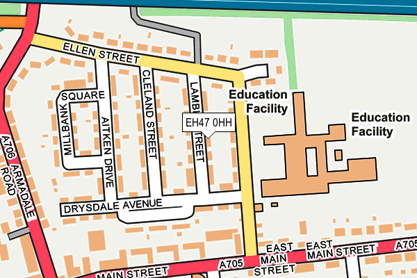 EH47 0HH map - OS OpenMap – Local (Ordnance Survey) EH47 0HH map - OS OpenMap – Local (Ordnance Survey)