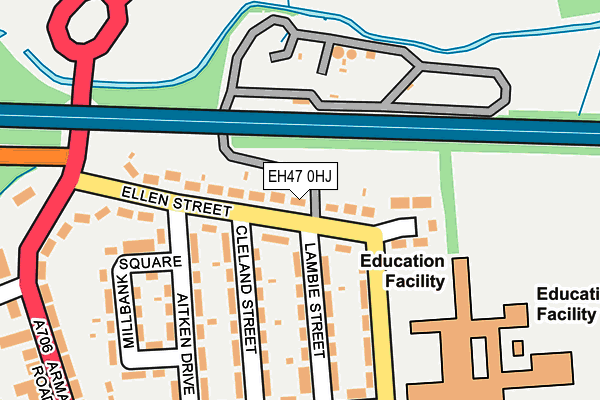 EH47 0HJ map - OS OpenMap – Local (Ordnance Survey) EH47 0HJ map - OS OpenMap – Local (Ordnance Survey)