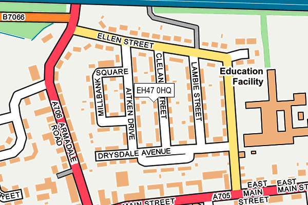 EH47 0HQ map - OS OpenMap – Local (Ordnance Survey) EH47 0HQ map - OS OpenMap – Local (Ordnance Survey)