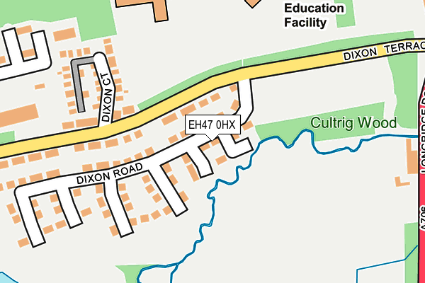 EH47 0HX map - OS OpenMap – Local (Ordnance Survey) EH47 0HX map - OS OpenMap – Local (Ordnance Survey)