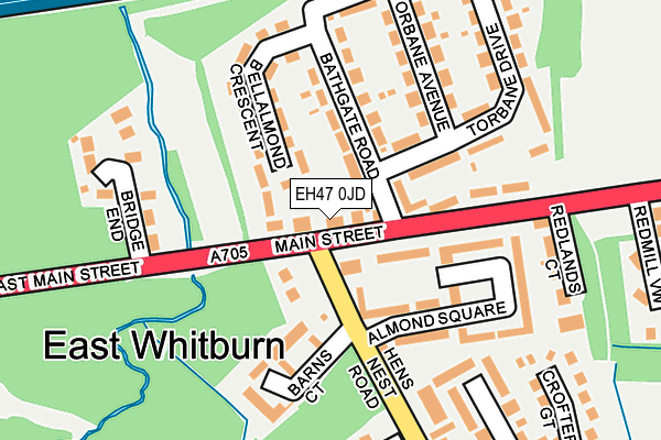 EH47 0JD map - OS OpenMap – Local (Ordnance Survey) EH47 0JD map - OS OpenMap – Local (Ordnance Survey)