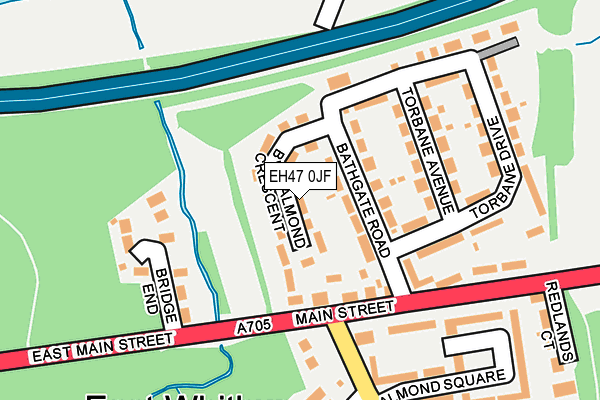 EH47 0JF map - OS OpenMap – Local (Ordnance Survey) EH47 0JF map - OS OpenMap – Local (Ordnance Survey)