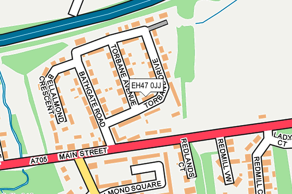 EH47 0JJ map - OS OpenMap – Local (Ordnance Survey) EH47 0JJ map - OS OpenMap – Local (Ordnance Survey)