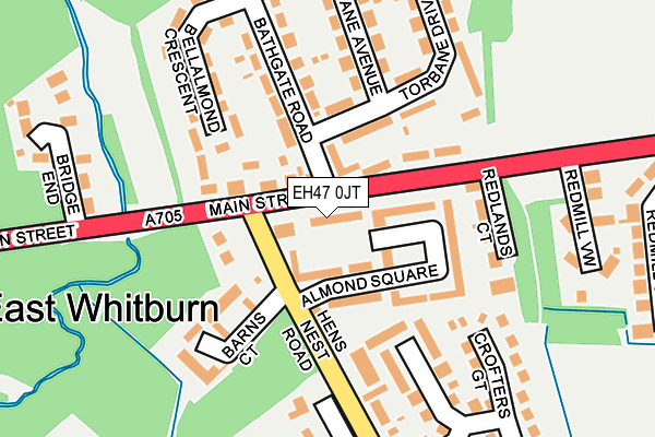 EH47 0JT map - OS OpenMap – Local (Ordnance Survey)