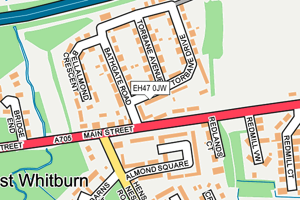 EH47 0JW map - OS OpenMap – Local (Ordnance Survey) EH47 0JW map - OS OpenMap – Local (Ordnance Survey)