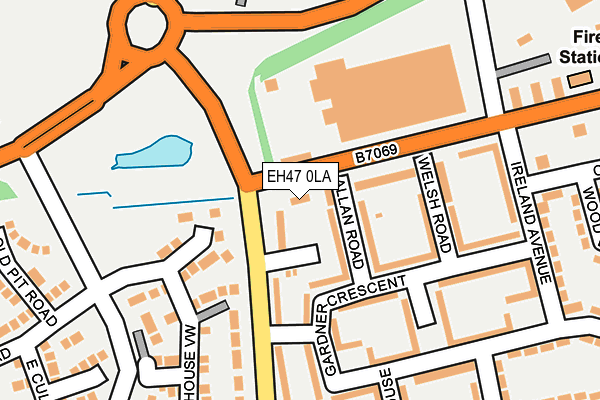 EH47 0LA map - OS OpenMap – Local (Ordnance Survey) EH47 0LA map - OS OpenMap – Local (Ordnance Survey)