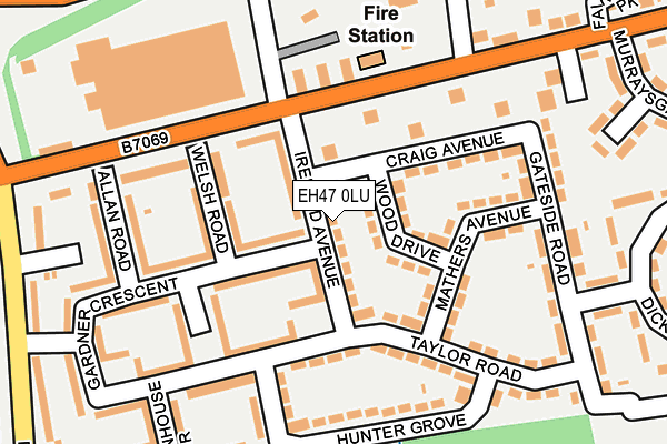 EH47 0LU map - OS OpenMap – Local (Ordnance Survey) EH47 0LU map - OS OpenMap – Local (Ordnance Survey)