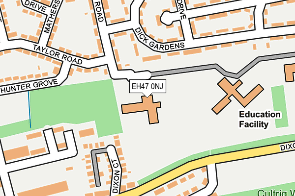 EH47 0NJ map - OS OpenMap – Local (Ordnance Survey) EH47 0NJ map - OS OpenMap – Local (Ordnance Survey)