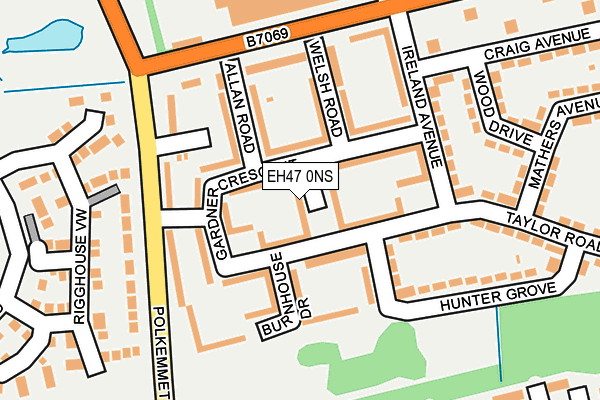 EH47 0NS map - OS OpenMap – Local (Ordnance Survey) EH47 0NS map - OS OpenMap – Local (Ordnance Survey)