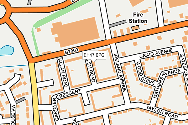 EH47 0PG map - OS OpenMap – Local (Ordnance Survey) EH47 0PG map - OS OpenMap – Local (Ordnance Survey)