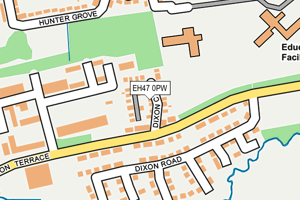 EH47 0PW map - OS OpenMap – Local (Ordnance Survey) EH47 0PW map - OS OpenMap – Local (Ordnance Survey)