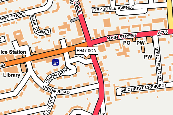 EH47 0QA map - OS OpenMap – Local (Ordnance Survey) EH47 0QA map - OS OpenMap – Local (Ordnance Survey)