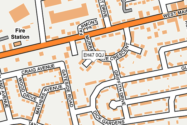 EH47 0QJ map - OS OpenMap – Local (Ordnance Survey) EH47 0QJ map - OS OpenMap – Local (Ordnance Survey)