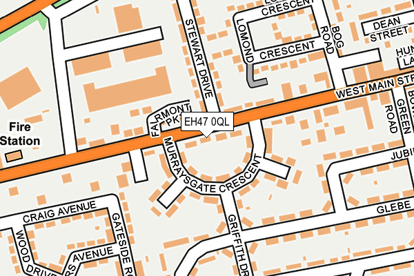 EH47 0QL map - OS OpenMap – Local (Ordnance Survey) EH47 0QL map - OS OpenMap – Local (Ordnance Survey)