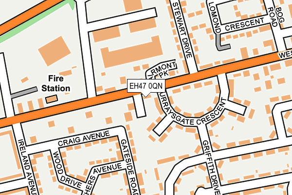 EH47 0QN map - OS OpenMap – Local (Ordnance Survey) EH47 0QN map - OS OpenMap – Local (Ordnance Survey)