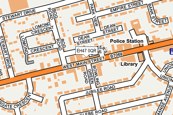 EH47 0QR map - OS OpenMap – Local (Ordnance Survey) EH47 0QR map - OS OpenMap – Local (Ordnance Survey)