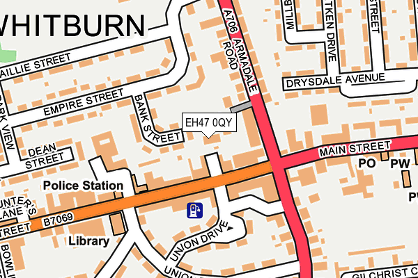 EH47 0QY map - OS OpenMap – Local (Ordnance Survey) EH47 0QY map - OS OpenMap – Local (Ordnance Survey)