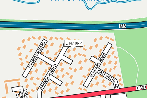 EH47 0RP map - OS OpenMap – Local (Ordnance Survey)