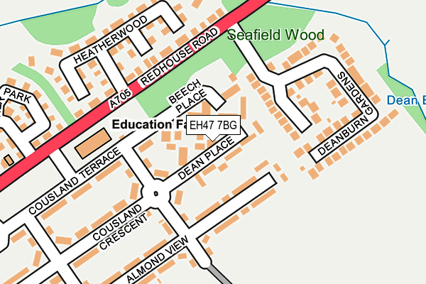 EH47 7BG map - OS OpenMap – Local (Ordnance Survey) EH47 7BG map - OS OpenMap – Local (Ordnance Survey)
