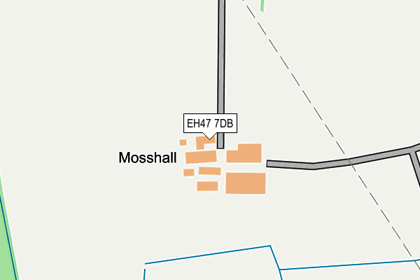EH47 7DB map - OS OpenMap – Local (Ordnance Survey) EH47 7DB map - OS OpenMap – Local (Ordnance Survey)
