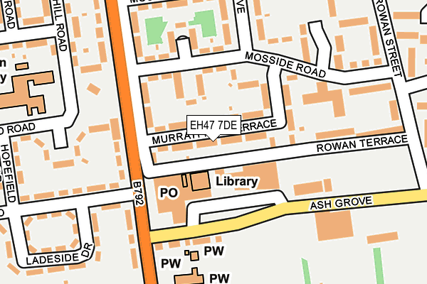 EH47 7DE map - OS OpenMap – Local (Ordnance Survey) EH47 7DE map - OS OpenMap – Local (Ordnance Survey)