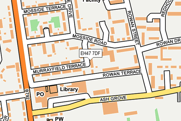 EH47 7DF map - OS OpenMap – Local (Ordnance Survey) EH47 7DF map - OS OpenMap – Local (Ordnance Survey)